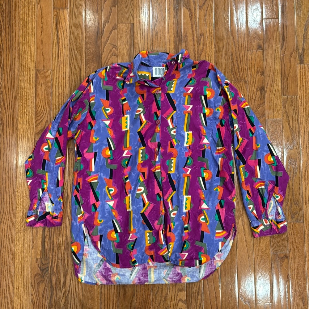 Vintage 1980’s Patterned Dress Shirt